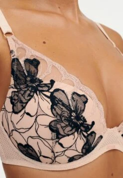 Chantelle Fleurs Bra Plunge - Beugel Bh - Golden Beige/Black -Triumph 0d6acafc9e90453d9f82c33d6d24ee07