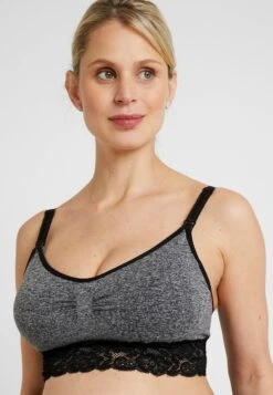 Magic Bodyfashion Mama Nursing Bra Lace - T-Shirt Bh - Black/Grey Combi -Triumph 2279a85417ee477497d091b0456ac409