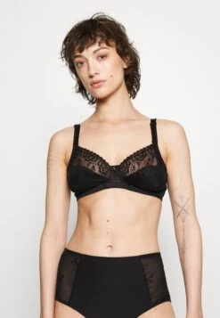 Chantelle Every Curve Wirefree Support Bra - Triangel Bh - Black