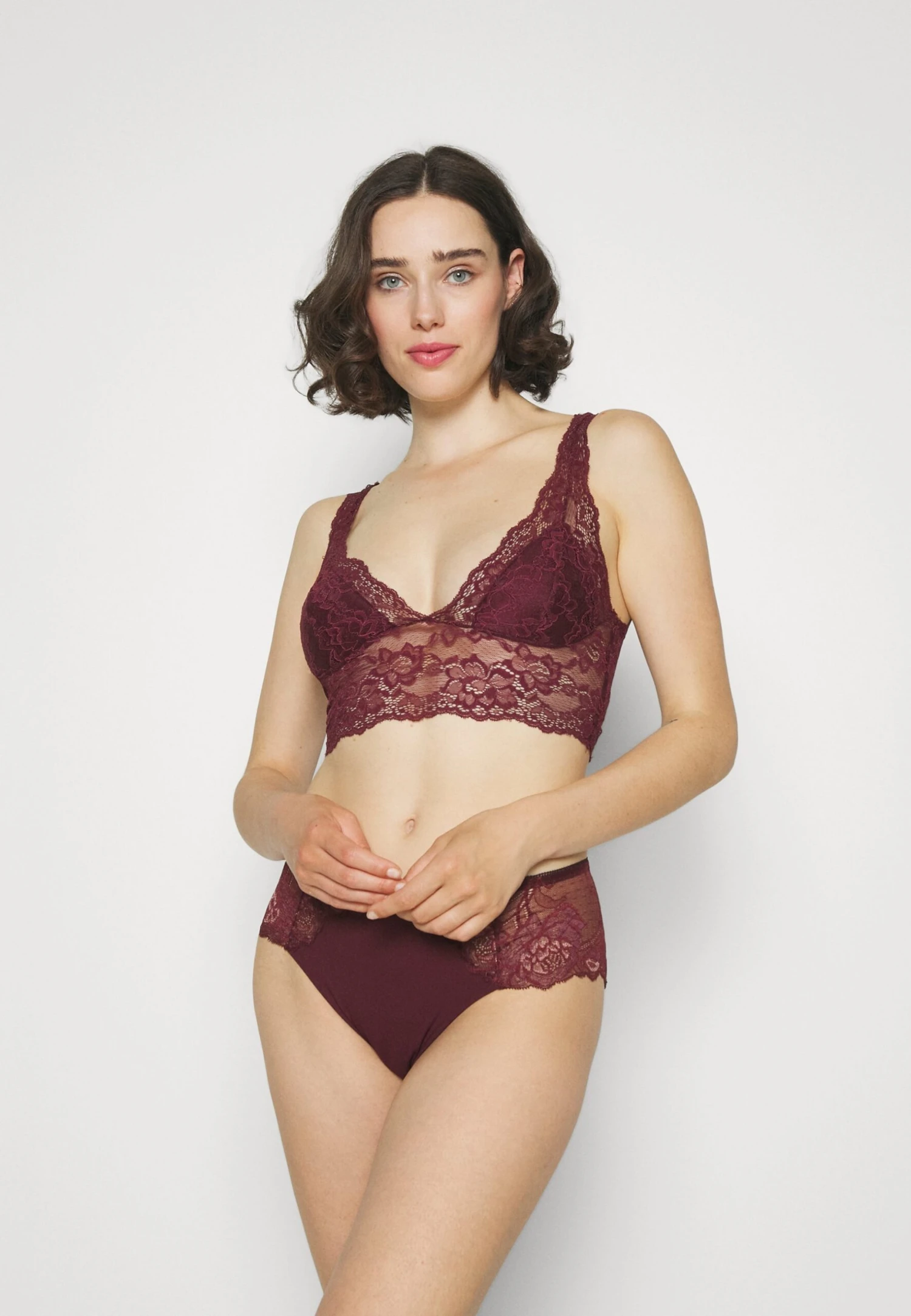Triumph Wild Peony Florale Maxi - Slip - Claret 4 Triumph Wild Peony Florale Maxi - Slip - Claret - Afbeelding 2