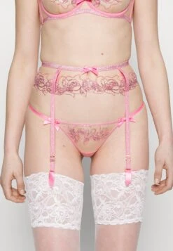AGENT PROVOCATEUR Lindie Suspender - Jarretels - Dusky Pink