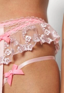 AGENT PROVOCATEUR Adelie Waspie Baby- Jarretels - Baby Pink/Hot Pink -Triumph 6141ecdb1110436880bce6d3af4cb16a