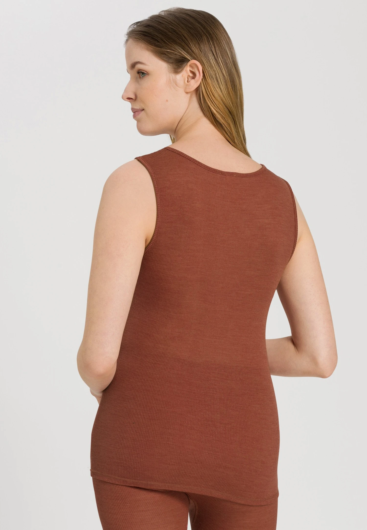 HANRO Woolen Lace - Hemd - Marsala 5 HANRO Woolen Lace - Hemd - Marsala - Afbeelding 3