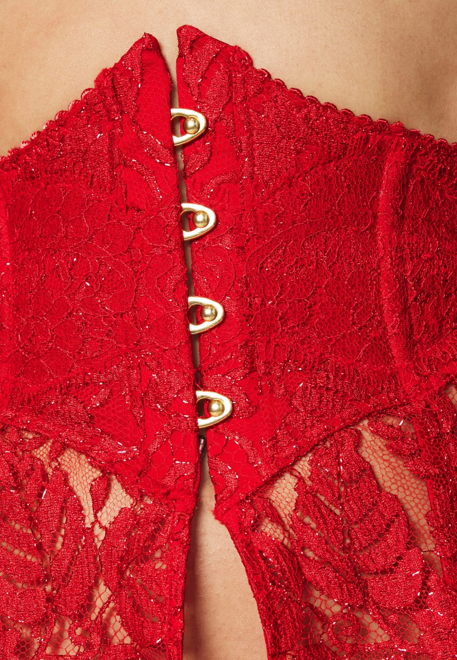 AGENT PROVOCATEUR Kateryna Waspie- Jarretels - Red 7 AGENT PROVOCATEUR Kateryna Waspie- Jarretels - Red - Afbeelding 5