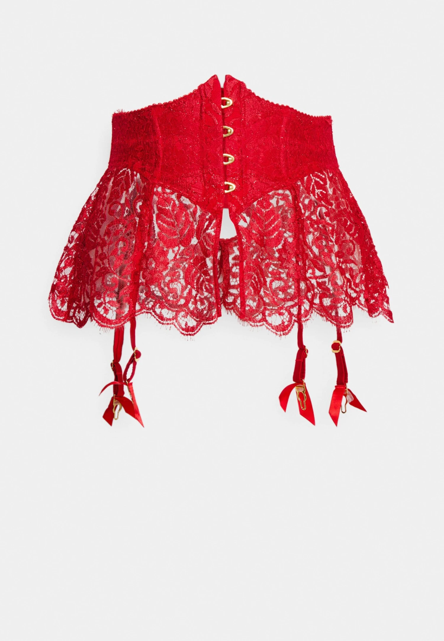 AGENT PROVOCATEUR Kateryna Waspie- Jarretels - Red 6 AGENT PROVOCATEUR Kateryna Waspie- Jarretels - Red - Afbeelding 4
