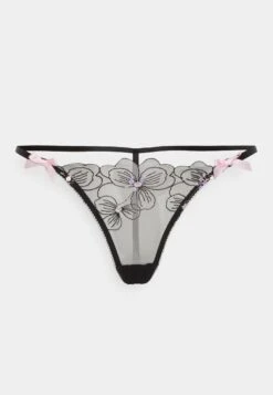 AGENT PROVOCATEUR Anie Trixie- String - Black/Baby Pink -Triumph ad6fa40a026243b5924910918e111b77