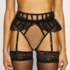 AGENT PROVOCATEUR Rozlyn Suspender Thong 3 Pack - Jarretels - Black -Triumph b0c7275a15584f868c1c8d9528a5ba36