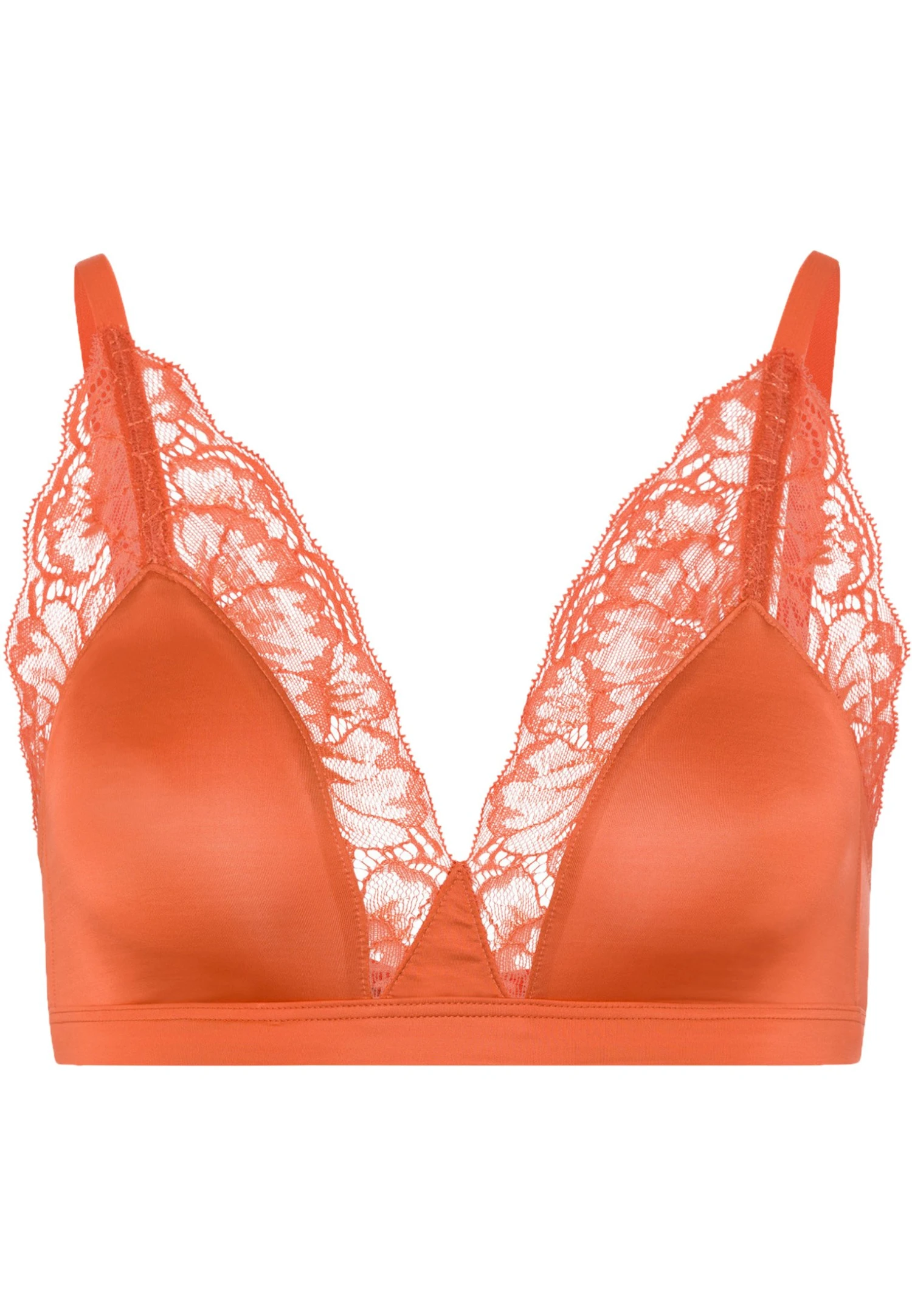 HANRO Juna - Triangel Bh - Coral Gold 8 HANRO Juna - Triangel Bh - Coral Gold - Afbeelding 6