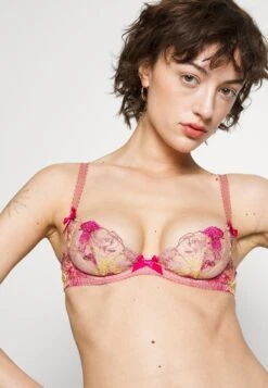 AGENT PROVOCATEUR Zuri Bra - Beugel Bh - Dusky Pink/Yellow -Triumph c3e72963d80c4926b8b1b2d48c53637f