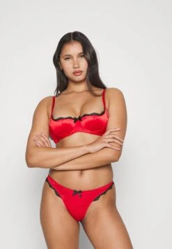 AGENT PROVOCATEUR Sloane Thong- String - Red/Black -Triumph c56150a25e4c470da786d1988329b008