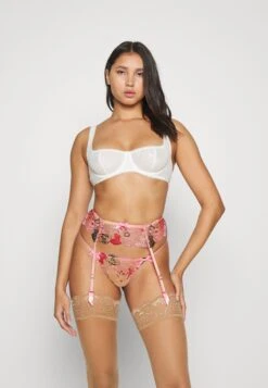 AGENT PROVOCATEUR Zuri Suspender - Jarretels - Pink/Red/Sand -Triumph f56ce8afa07d49eb8c1ecc8c8a1513ab