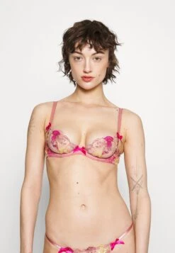 AGENT PROVOCATEUR Zuri Bra - Beugel Bh - Dusky Pink/Yellow