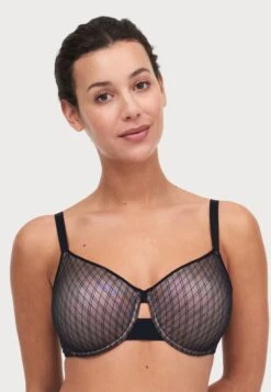 Chantelle Smooth Lines Corsetry Bra Very Covering Molded - Beugel Bh - Black/Beige