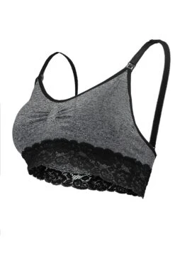 Magic Bodyfashion Mama Nursing Bra Lace - T-Shirt Bh - Black/Grey Combi -Triumph fb361f71ab6a4e11af8e0e723c4fd461